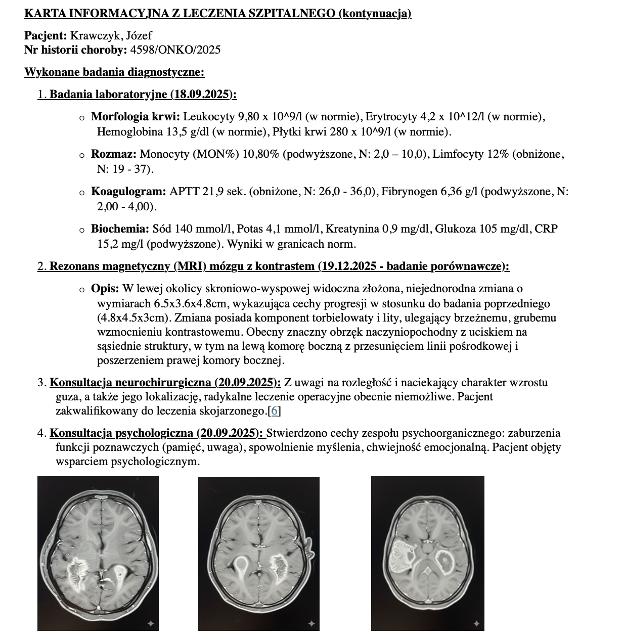 Medical Report